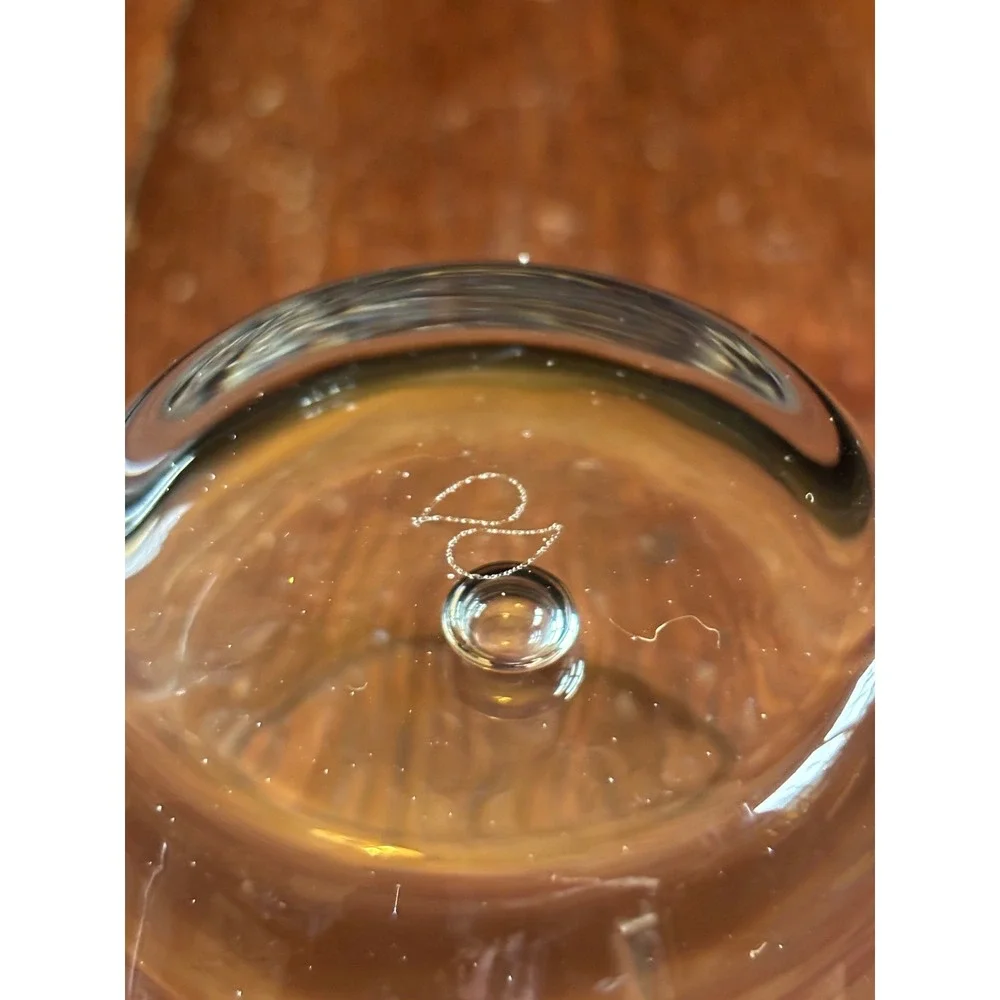 Circleware Controlled Bubble Whiskey Glass Clear Heavy Base Rocks Glass